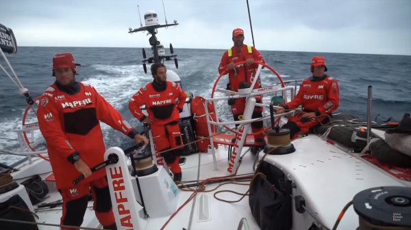La Volvo Ocean Race verso Città del Capo. Nella foto Team Mapfrè
