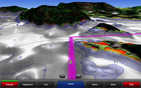 Garmin echoMap 52CV: uno screen del sistema Mariners 3D