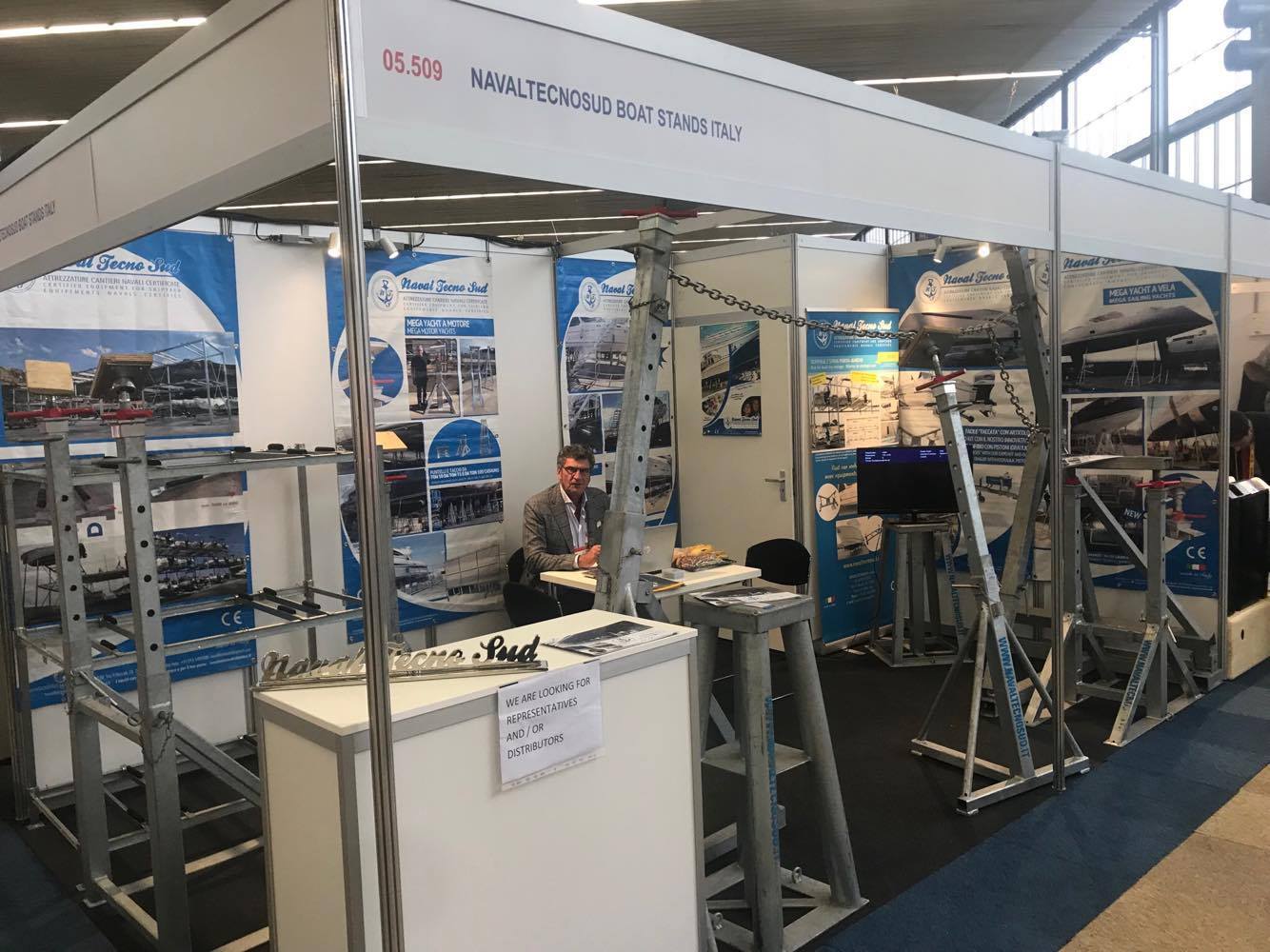 Lo stand NavalTecnoSud al Mets di Amsterdam