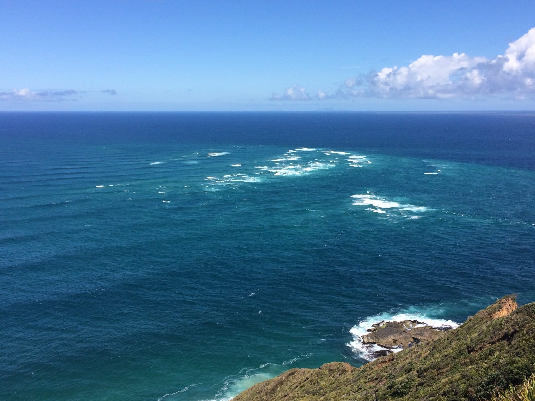 Il punto d'incontro tra l'oceano pacifico ed il mare di Tasmania