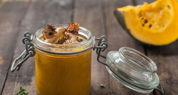 Vellutata di zucca con sepiolite