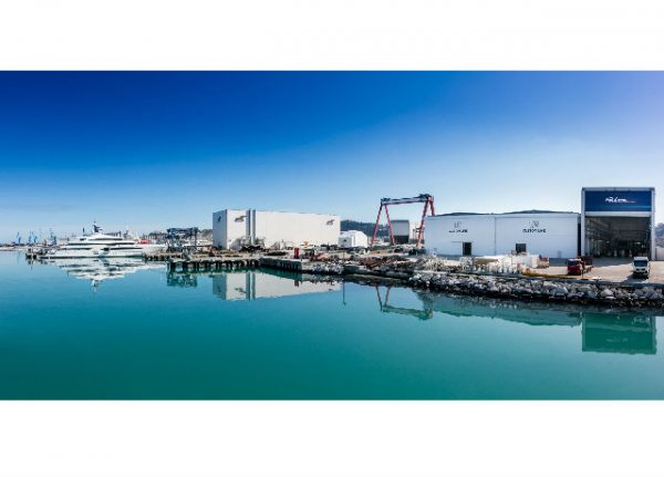 Il cantiere CRN di Ancona, dove sarà costruito il concept