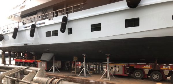 Un mega yacht taccato da Navaltecnosud ai Nuovi Cantieri Apuania