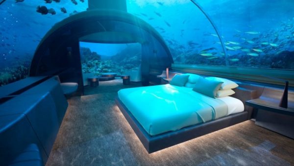 Villa Muraka offre una camera da letto a 5 metri di profondità