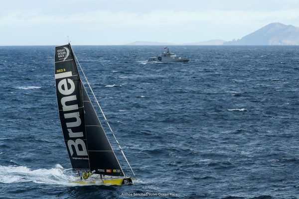 Brunel mentre doppia Capo Horn, durante la settima tappa della Volvo Ocean Race