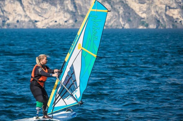 A Torbole anche disabili e amputati hanno partecipato agli Italiani di windsurf