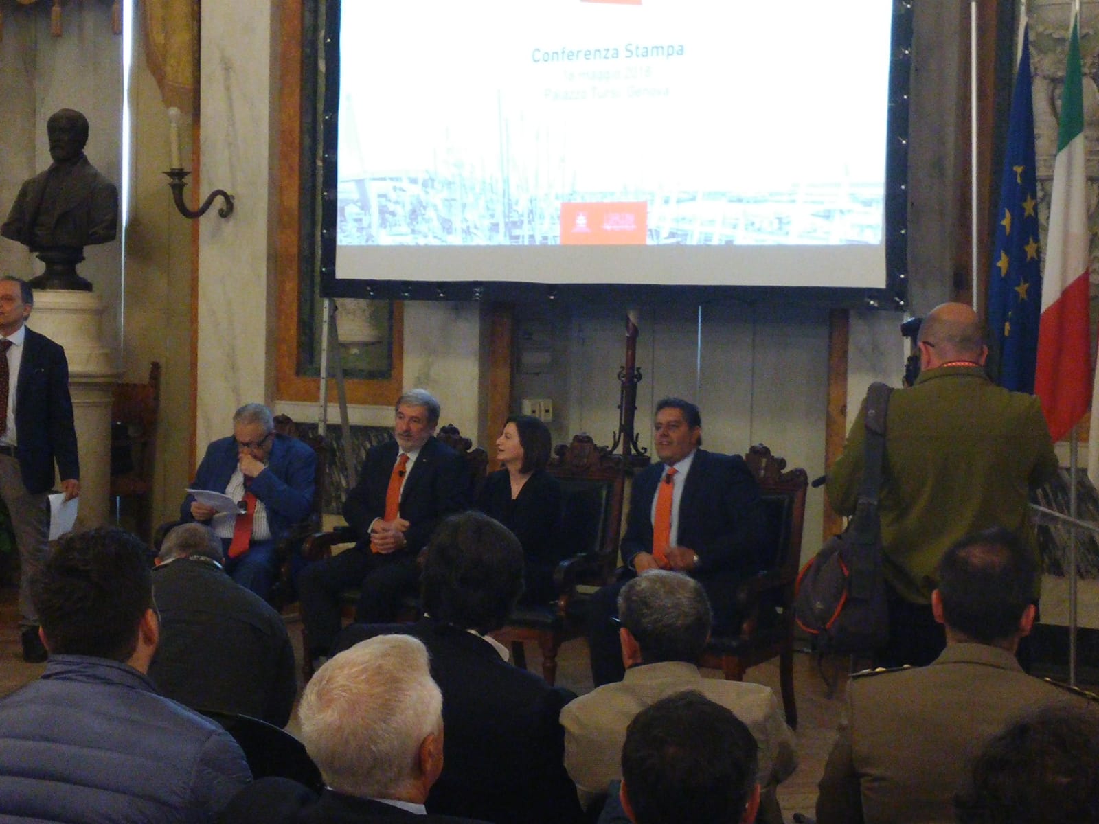 Le istituzione riunite per la presentazione del 58esimo Salone Nautico di Genova