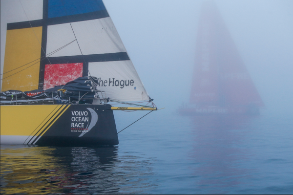 Il sorpasso di Mapfre su Brunel all'ottava tappa della Volvo Ocean Race