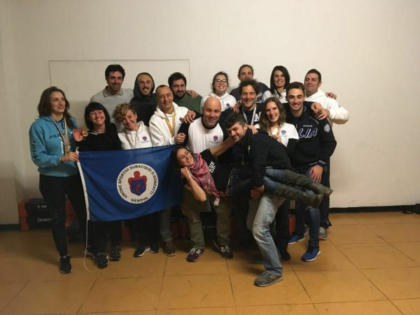 La squadra Apnea dell'Uss Gonzatti