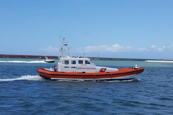 La motovedetta CP 311 della Guardia Costiera di Genova