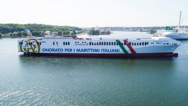 Il varo di nave Maria Grazia Onorato