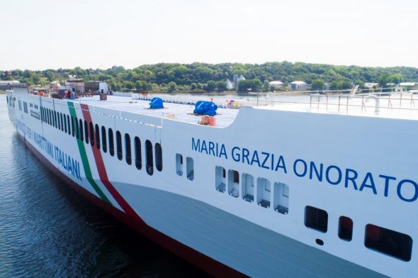 Il varo di nave Maria Grazia Onorato