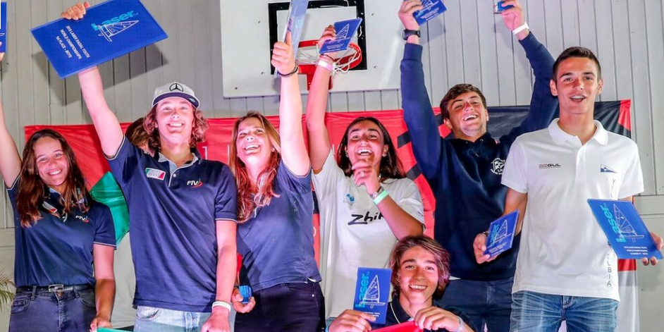 I ragazzi italiani del Laser Radial a Kiel