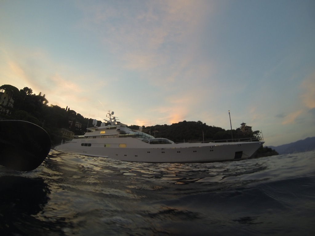 Foto da GoPro del megayacht Zeus