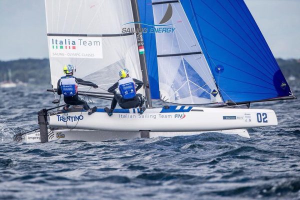 L'equipaggio formato da Ruggeto Tita e Caterina Banti in Nacra 17