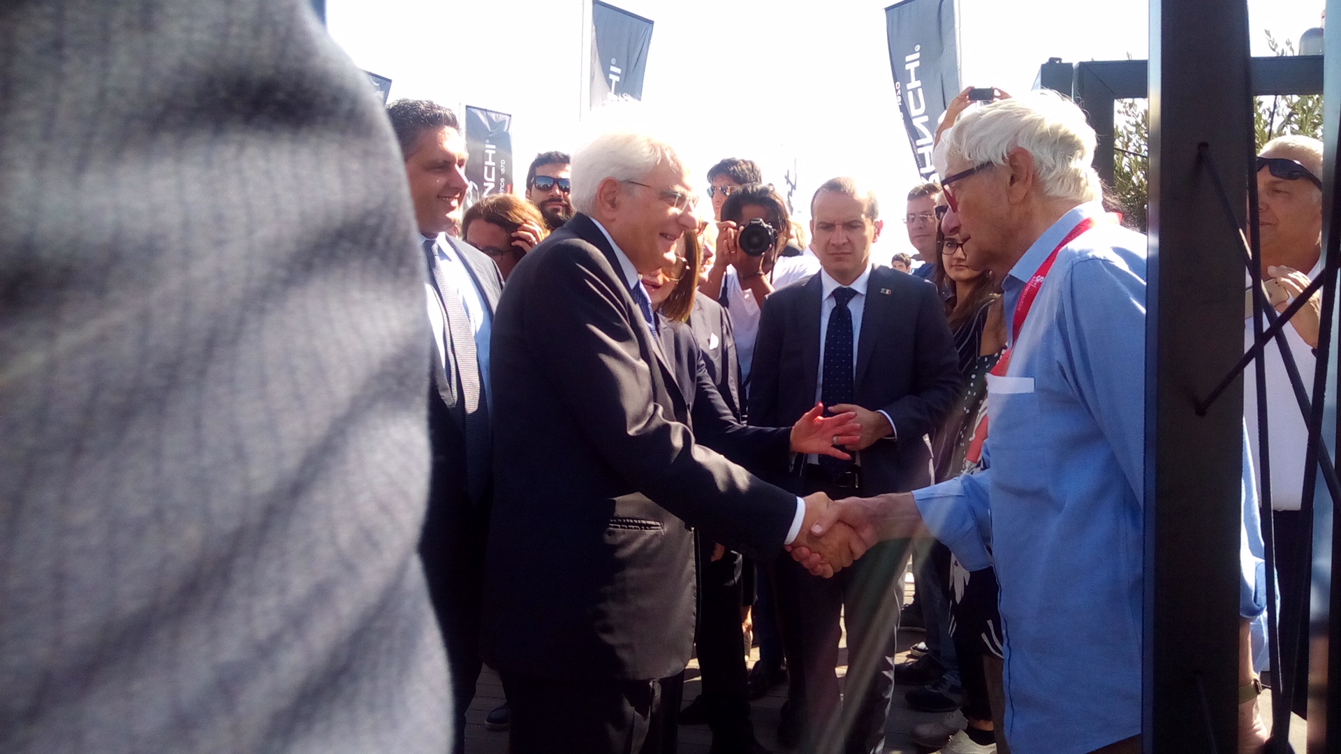 Amer Yachts Salone Nautico 2018 - Incontro con il presidente Mattarella (1)
