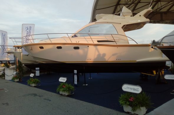 Il 38 Fly di Portofino Marine esposto al Salone