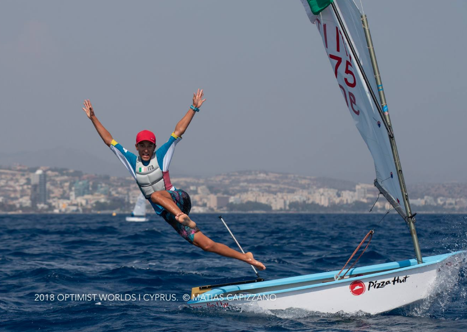 Marco Gradoni al mondiale optmist 2018