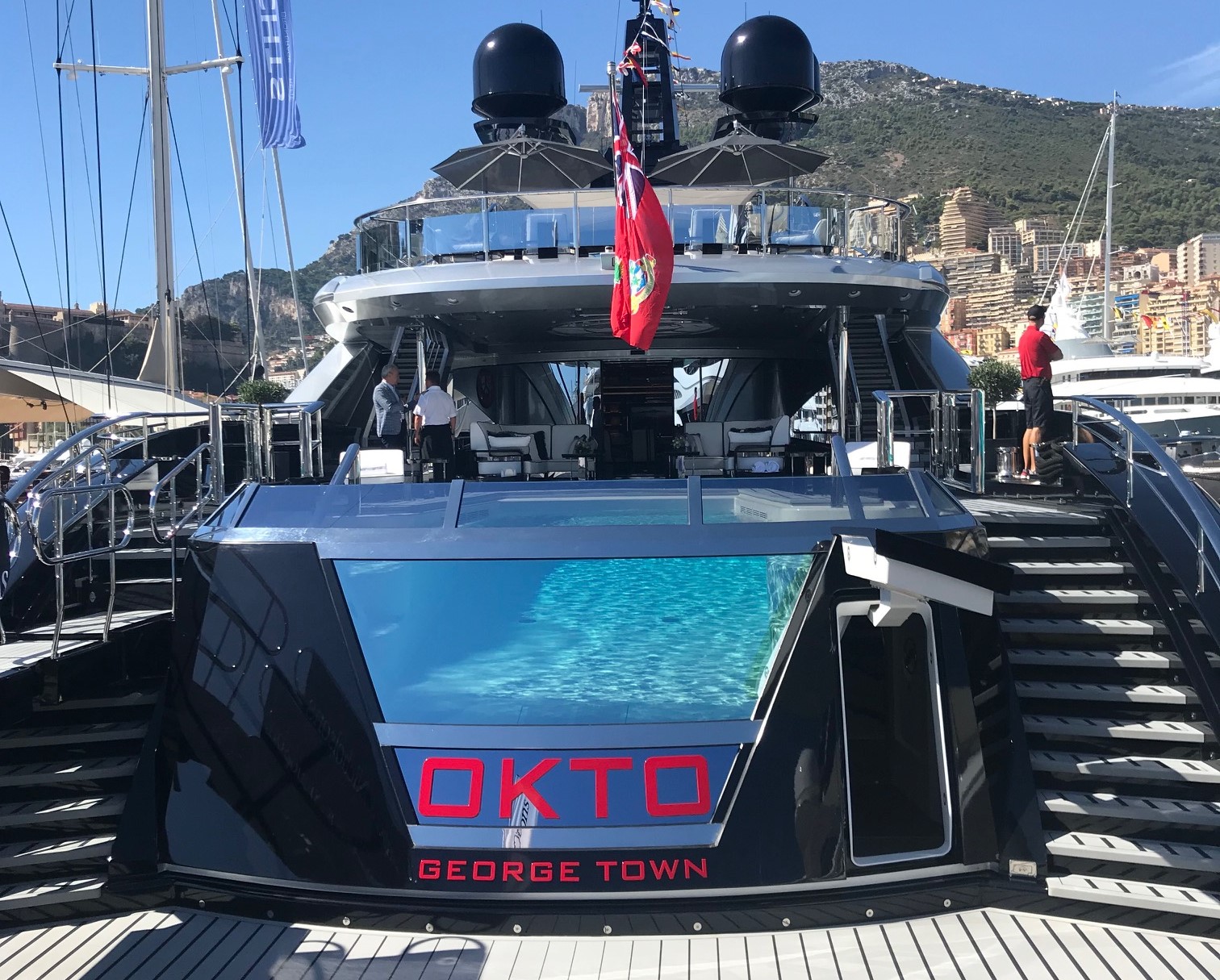 Monaco Yacht Show 2018: la poppa di Okto