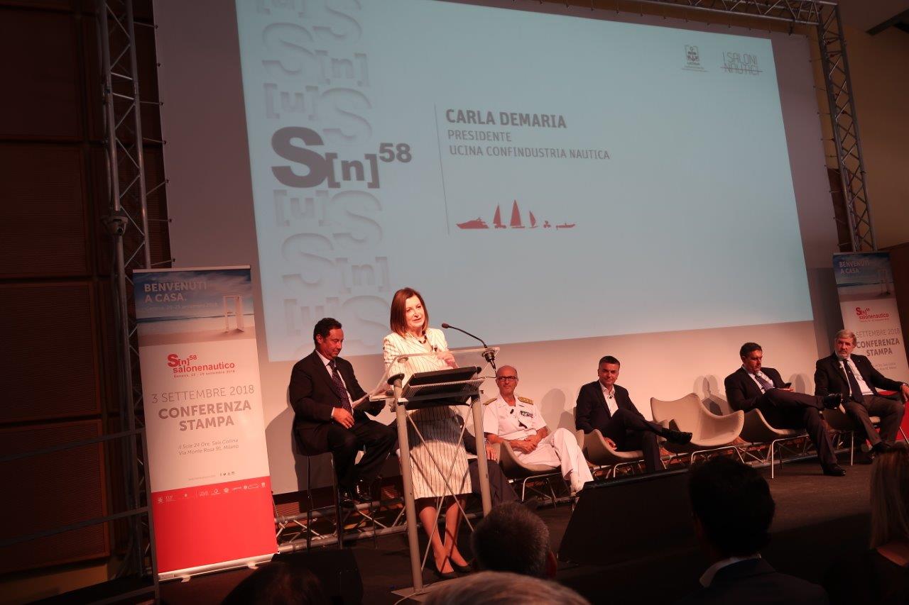 L'intervento della presidente Ucina, Carla Demaria