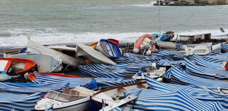 Rapallo, il porto devastato dalla mareggiata