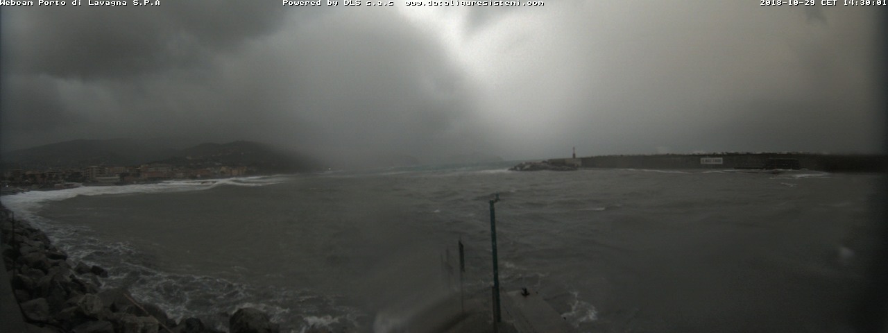 meteo Genova Liguria webcam - lavagna-webcam-mareggiata