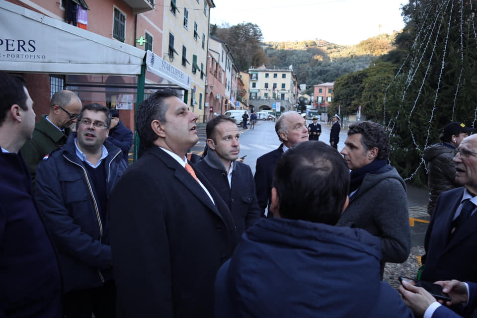 Inaugurazione della passerella pedonale di Portofino