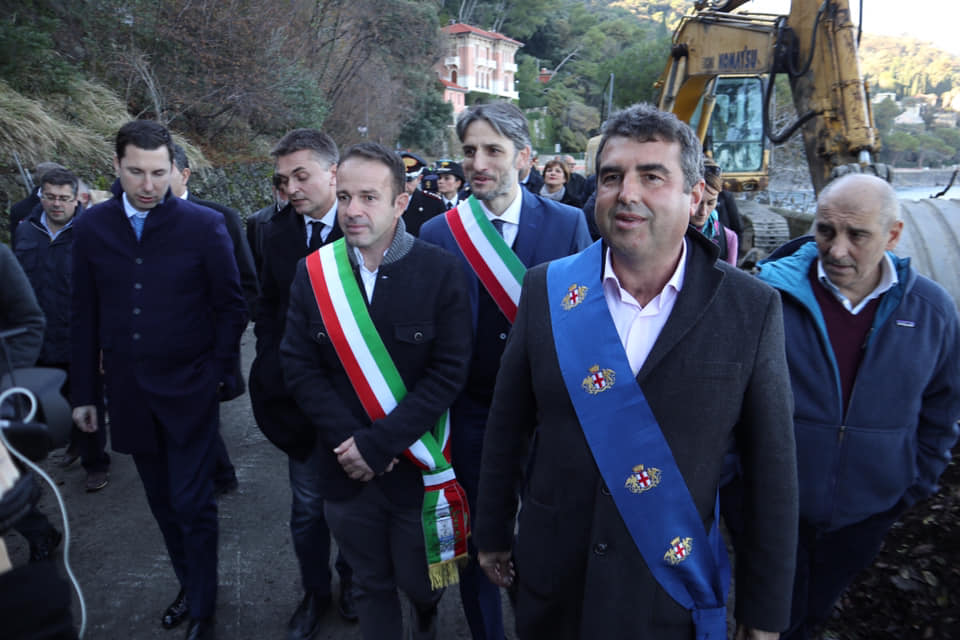 Inaugurazione della passerella pedonale di Portofino