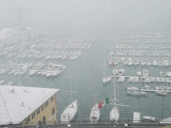 Eccezionale nevicata Liguria