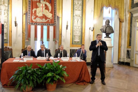 Il sindaco Marco Bucci presenta il Blue Economy Summit