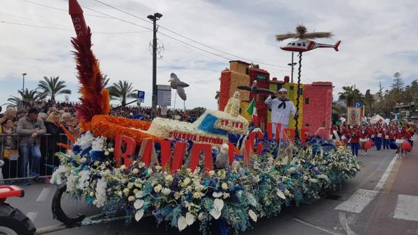 A "Sanremo in fiore" anche un carro dedicato alla Guardia Costiera