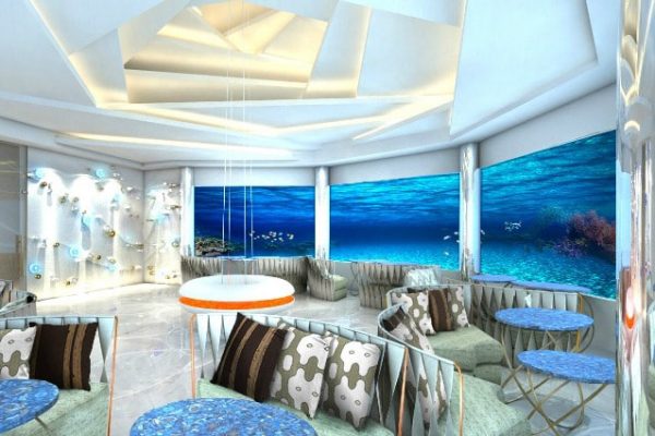 Il ristorante subacqueo di Portofino di Virgin - rendering