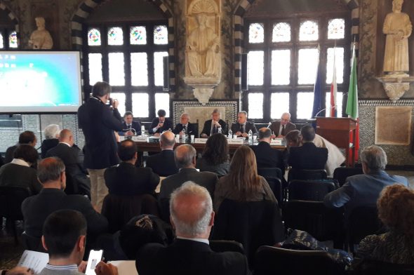 Convegno Il Mediterraneo e la Via della Seta, a Palazzo San Giorgio, Genova, 16 aprile 2019