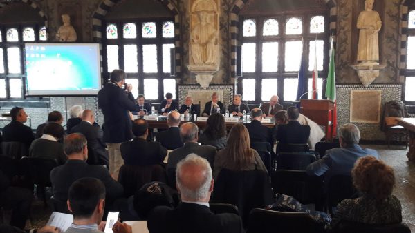 Convegno Il Mediterraneo e la Via della Seta, a Palazzo San Giorgio, Genova, 16 aprile 2019