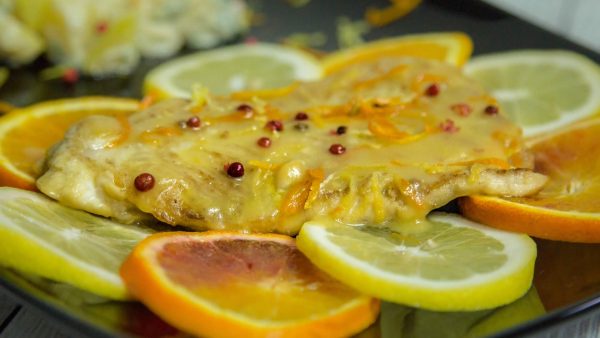 Il branzino agli agrumi