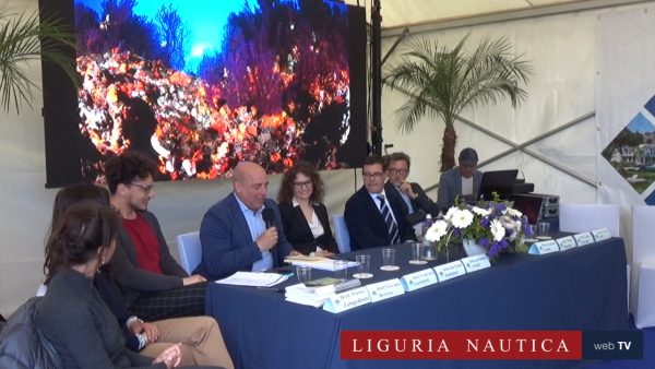 L'assessore regionale della Liguria al Turismo Giovanni Berrino al convegno sulla Secca di S. Stefano