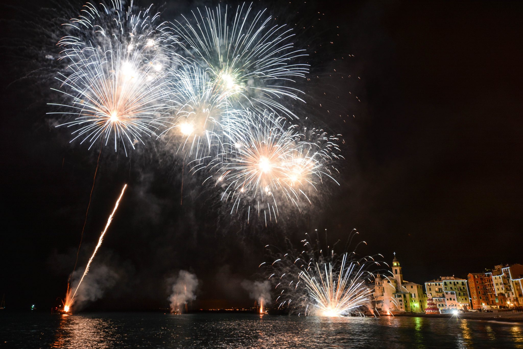 I fuochi di San Fortunato a Camogli nel 2018