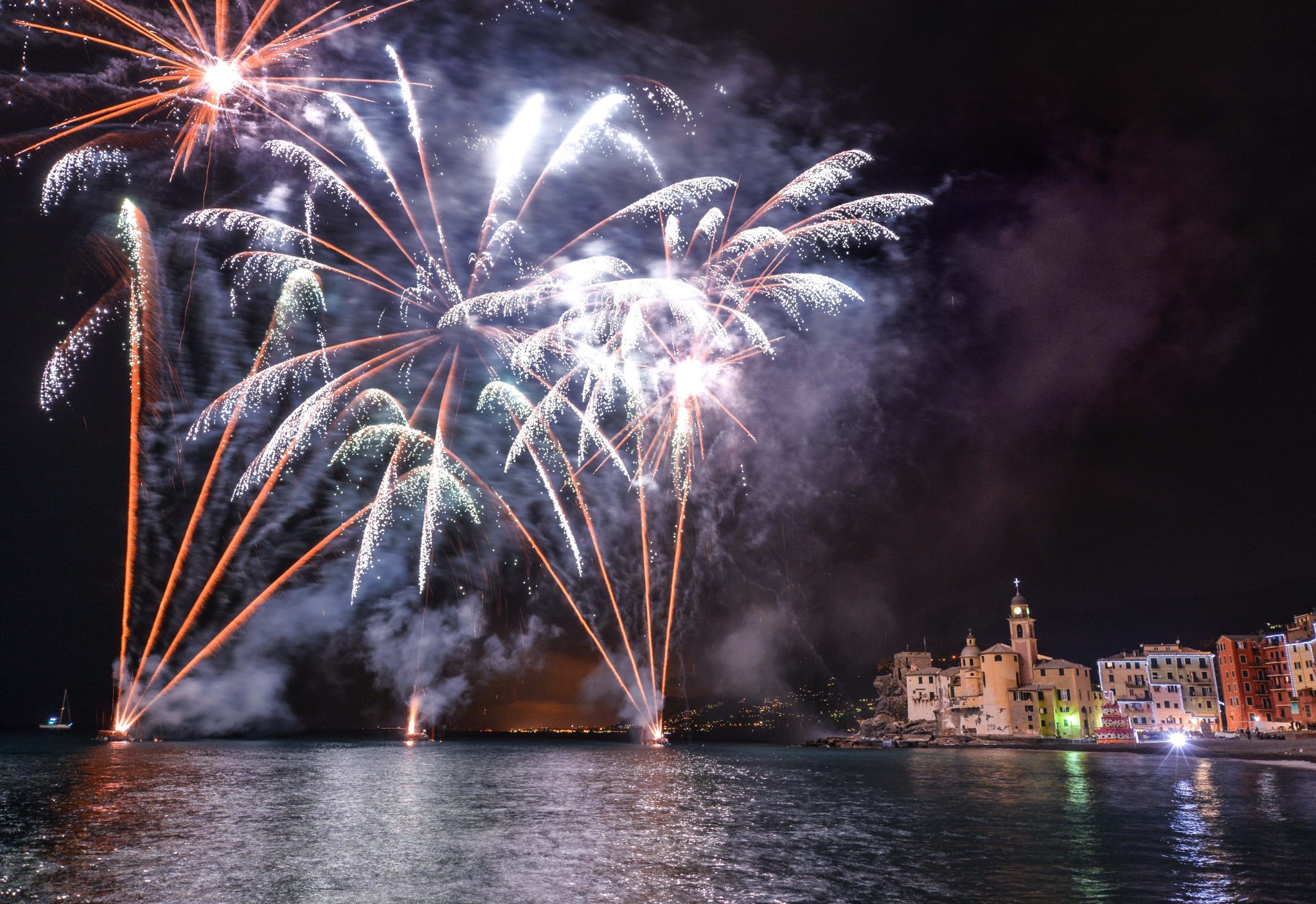 I fuochi di San Fortunato a Camogli nel 2018