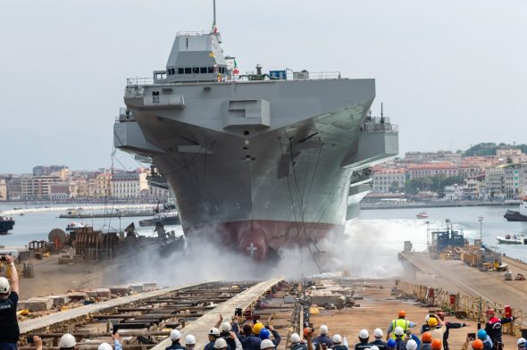 Il varo di nave Trieste