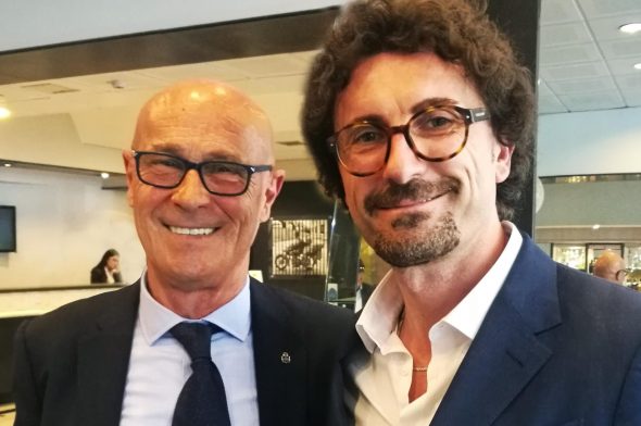 Saverio Cecchi con Danilo Toninelli