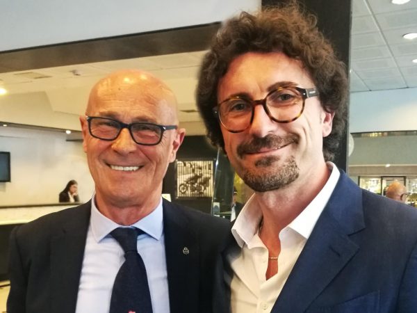 Saverio Cecchi con Danilo Toninelli