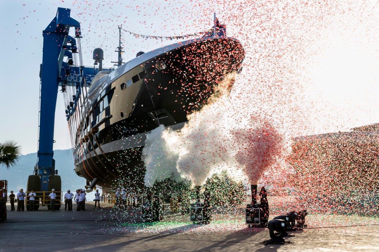 Il varo del m/y Baglietto Severin°s