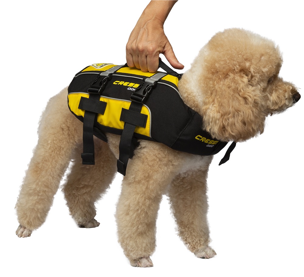 Il Cressi Dog Life Jacket ha una maniglia per il recupero del cane a bordo