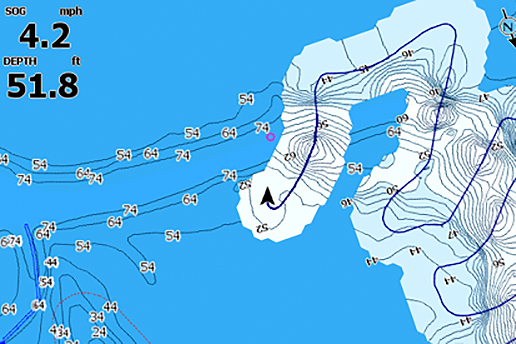 La funzione Genesis Live della carta Max-N+ di C-Map