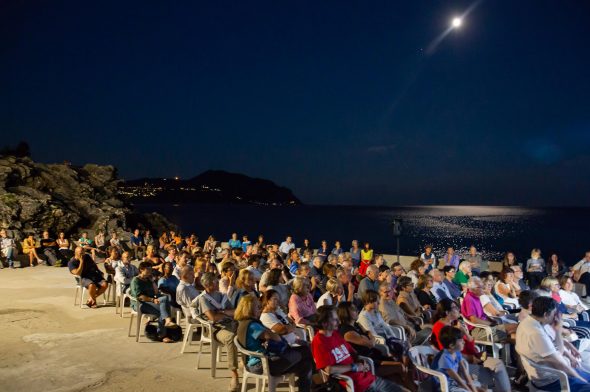 Il pubblico di Scali a mare Pieve Ligure Art Festival