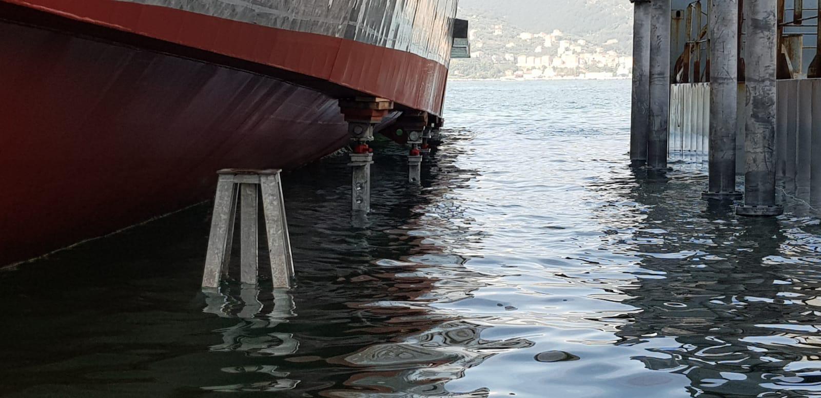 Naval Tecno Sud e Sanlorenzo - cavalletti per mega yacht (3)