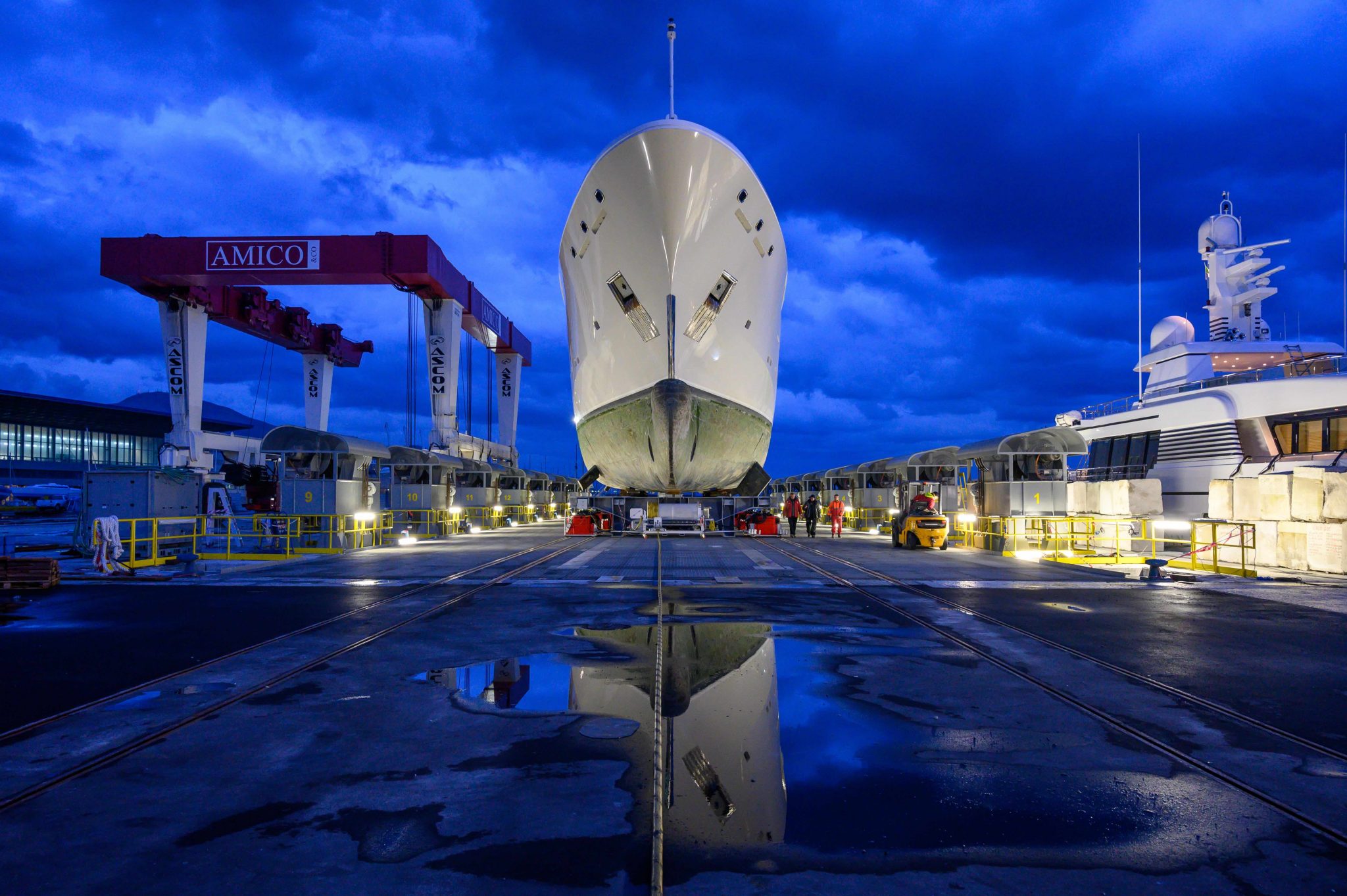 Yacht alloggiato sullo ShipLift