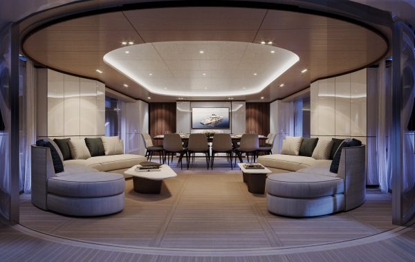 Benetti Oasis 40M Main salon_notturna