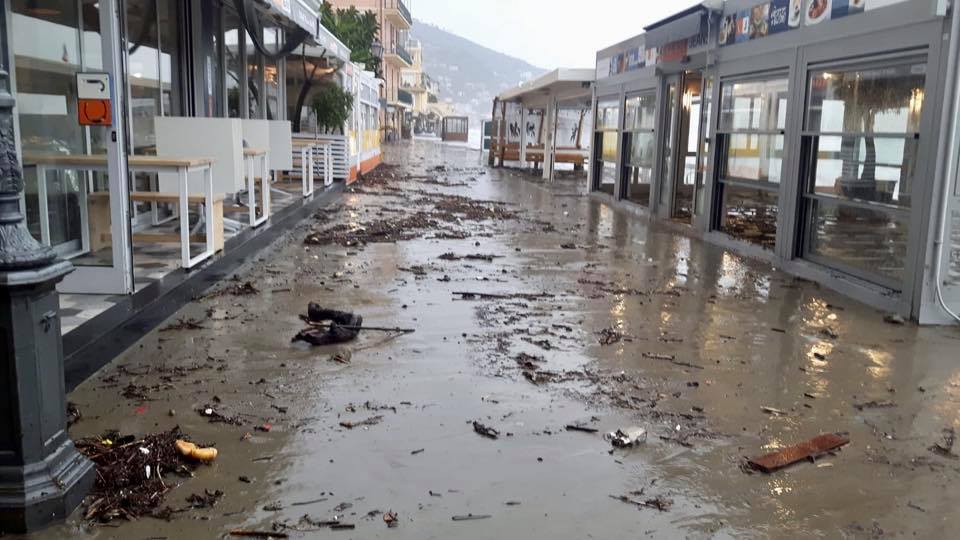 La passeggiata di Alassio dopo la mareggiata