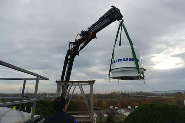 L'installazione del weather radar di Furuno a Rimini